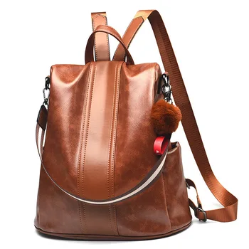 XZAN/ пряка доставка, модни и ежедневни дамски чанта през рамо от мека кожа с голям капацитет, ученически чанти за момичета, дамски раници