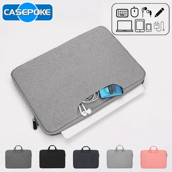 Водоустойчива чанта за лаптоп CASEPOKE, 11,6-на 15.6-инчовата чанта за таблет за iPad, лаптоп Lenovo HP Xiaomi, мобилни аксесоари, чанти унисекс