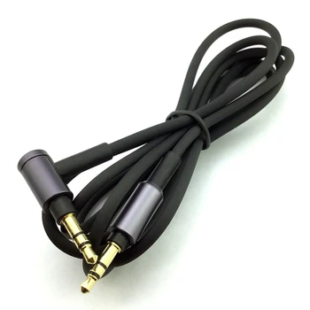 За слушалки Sony WH-1000 XM2 XM3 XM4 H900N H800 аудио кабел 3.5 мм, дължина 1.5 М/4,9 фута (черно, без микрофон)