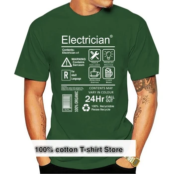 Забавен електротехник, Инструкции за грижа за опаковка, мъжки t-shirt, топ, електроинженер, 2019 Лятна мъжка тениска с кръгло деколте, тениски с 3D принтом