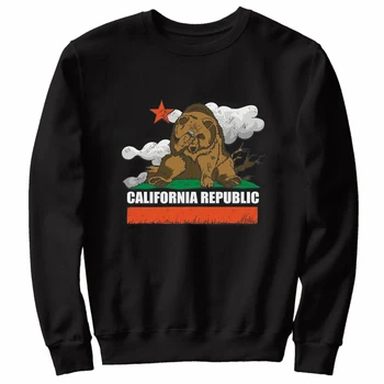 Забавен Калифорнийски Републиканската Мечка Facepalm, Свитшоты с държавния флаг, 100% Памук, Удобни Ежедневни Мъжки градинска облекло