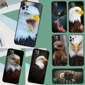 Калъф King Of Birds Eagle За iPhone 15 Pro Max Plus 12 13 Mini 11 14 Pro Max XS X XR 7 8 SE 2020 2022 Калъф