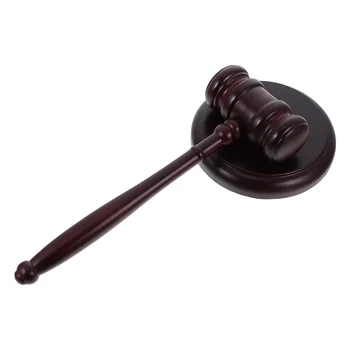 Комплект чукове за съда судейский чук, дървена аукционна чук ръчно изработени, кръгла блок за работа за адвокат
