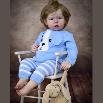 Кукли Bebé Reborn 27-28 См, Лиам Ръчно Рисувани Новородено Голям Дете С Корени Коса Кукла Играчки За Деца Muñecas Преродения