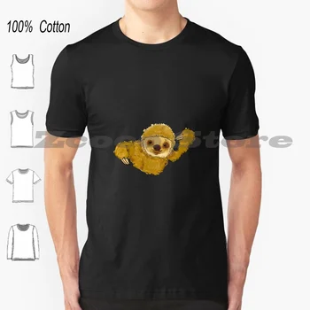 Ленивец 100% Памук Мъжки И Дамски Мека Модна Тениска Sloth Rainforest Rainforests Jungle South Central Treetop Forest Forest