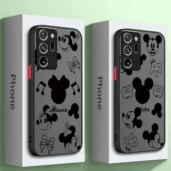 Луксозен Калъф за Samsung Galaxy S20 S21 S23 Note 20 10 Ultra Plus 8 9 Note 10 S22 S20 Plus Hard PC Disney Mickey Mouse Cover