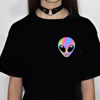 Магически гъби, на извънземна кошмарен тениски, дамски забавно облекло в стил аниме харадзюку за момичета