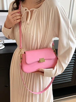 Малка чанта с панти капак, женствена чанта 2023, нова лека лятна чанта през рамо в луксозен стил, малка квадратна чанта под мишниците, малка квадратна чанта