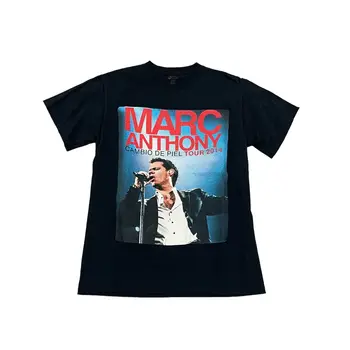 Марк Антъни Cambio De Пиль Музикален тур 2014 Мъжка Тениска Малка Двустранен с дълъг ръкав