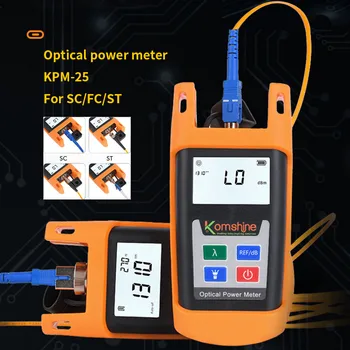 Мини-Измерване на Оптична мощност KPM-25 -70-+ 10 стока За SC/FC/ST Пристанище 850/980/1310/1550/1625 нм Тестер оптичен кабел SC Конектор