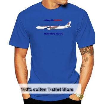 Мъжка тениска с изображение на самолета Malaysia Airlines Airbus A330 300 от Стив Кларк, дамска тениска