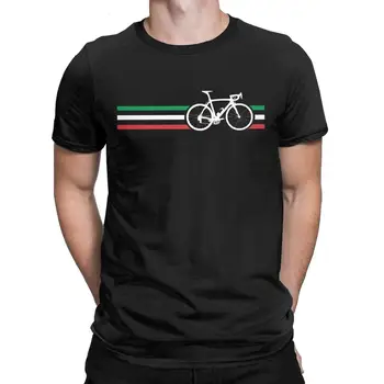 Мъжки ризи с италианските национални шоссейными състезания в ивица, тениски от 100% памук МТБ, ризи с къс ръкав, дрехи от ново поколение