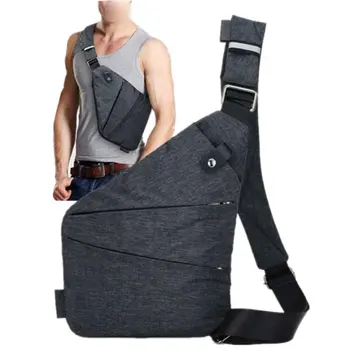 Найлонова чанта през рамо, водоустойчив нагрудная чанта с голям капацитет за мъже, однотонная чанта-месинджър, ежедневни дамски чанти за пътуване на открито