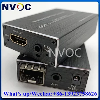 Оптичен Разклонител 4K *2K Micro Mini 4K, HDMI с Външни Аудио, ММ, OM3 300M, мулти-режим Оптичен Предавател и Приемник LC SFP Модул
