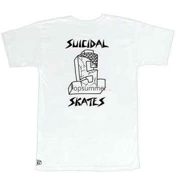 Тениска за скейтборд с логото на Dogtown X Suicidal Tendencies Dtst 2 Бял Xl