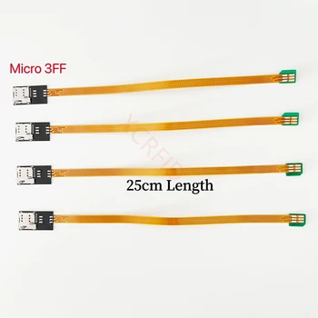 Удължителен кабел слот за Micro 3FF за СИМ-карта със Самостоятелен Изскачащ Чрез Кабел спк стартира строителни 25 см. в Стандартната линия на преобразуване СИМ-карта 2FF 3FF 4FF Nano