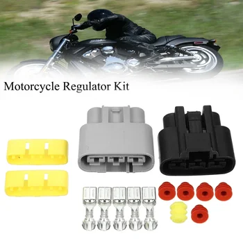 Универсален комплект конектори регулатор на напрежението токоизправител за Honda TRX BMW Kawasaki, Yamaha, Аксесоари за мотоциклети