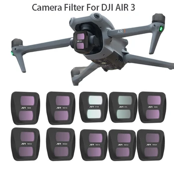Филтър за обектив дрона за камерата DJI Air 3 Комплект филтри ND8/16/32/64/ Филтър дрона от оптично стъкло PL UV CPL за аксесоари DJI Air 3