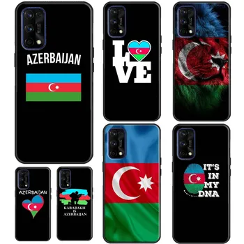 Флаг на Любовта под формата на Сърце на Азербайджан, За OnePlus 11 10 Pro 10T Nord 3 2T CE 2 Lite Realme C55 C35 C33 C30 C31 C21Y GT Neo 5 Калъф