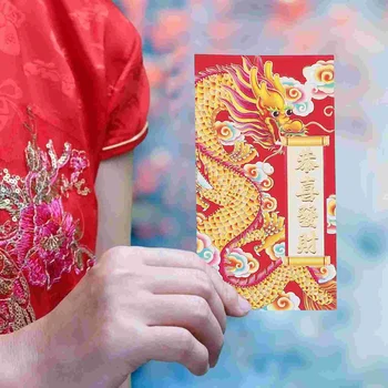 Червени пликове в годината на дракона Хунбао, червени пликове в китайски стил, коледни парични пакети, щастливи пари чанти (смесен стил)